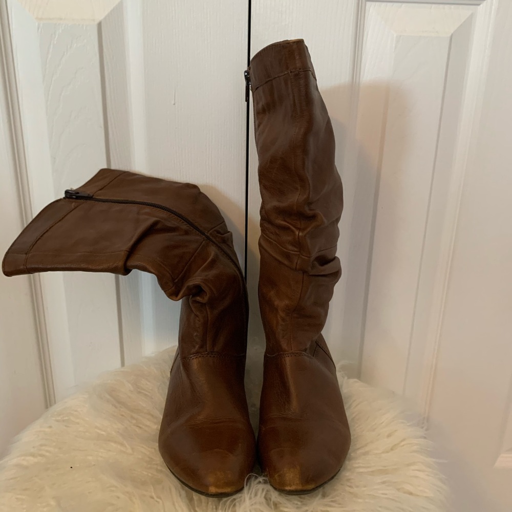 Aldo Brown Over-the-Knee Boots.